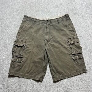 Y2k Machine Clothing Company Cargo Shorts 34 Distressed Utility Skate Grunge